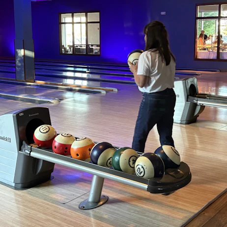 Attendee Bowling at Center Store Forum