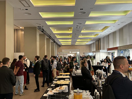 Lunch break and networking session at the New Ag International Annual event, bringing together global agribusiness professionals.