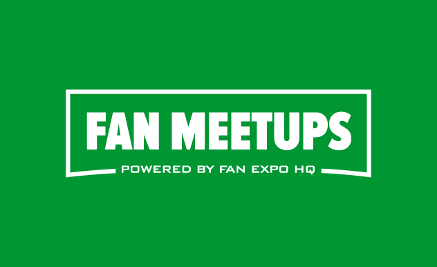 FAN MEETUPS logo with green background