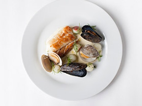 fish and mussels