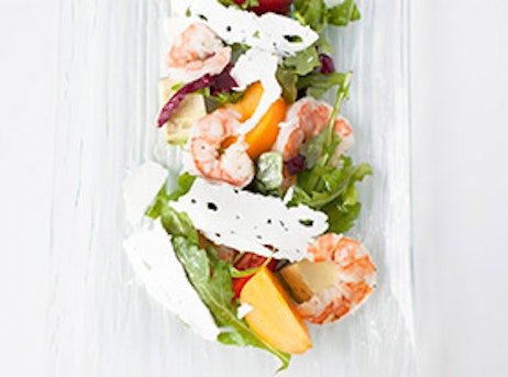 shrimp and salad