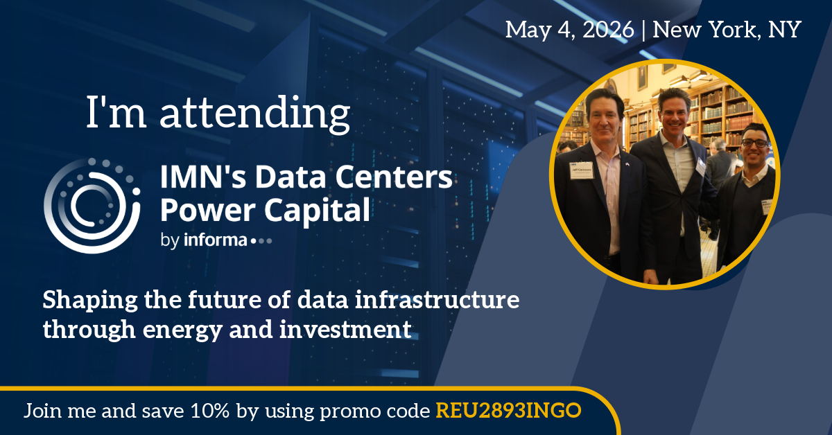 Data Centers Power Capital Marketing Banner for Attendees