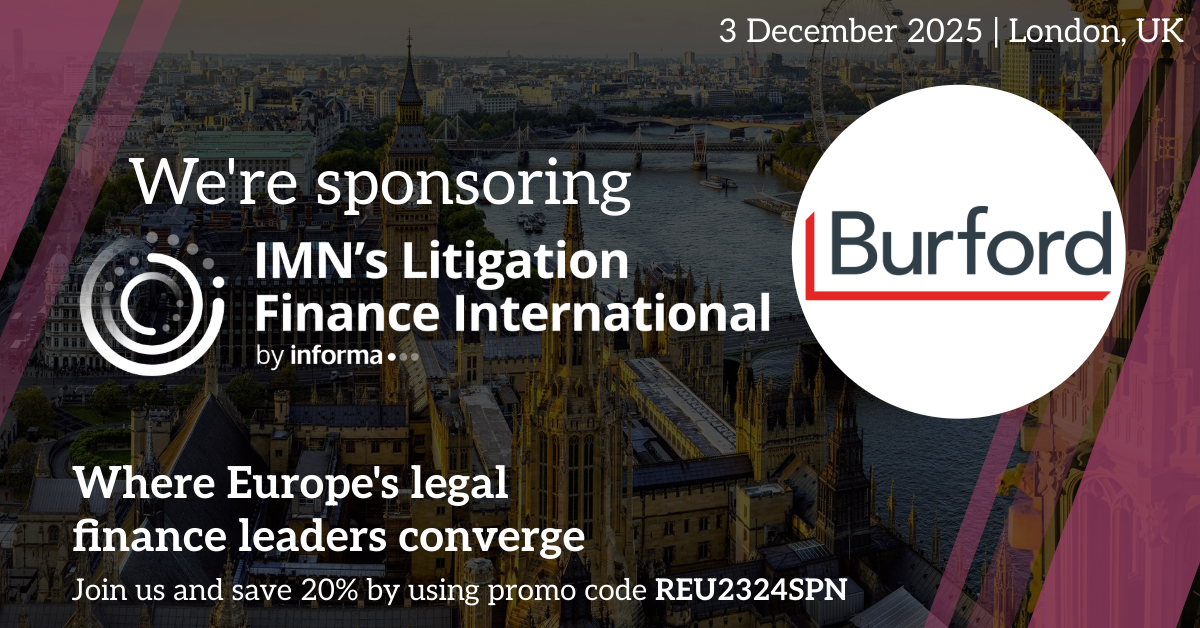 Litigation Finance Marketing Banner for Sponsors