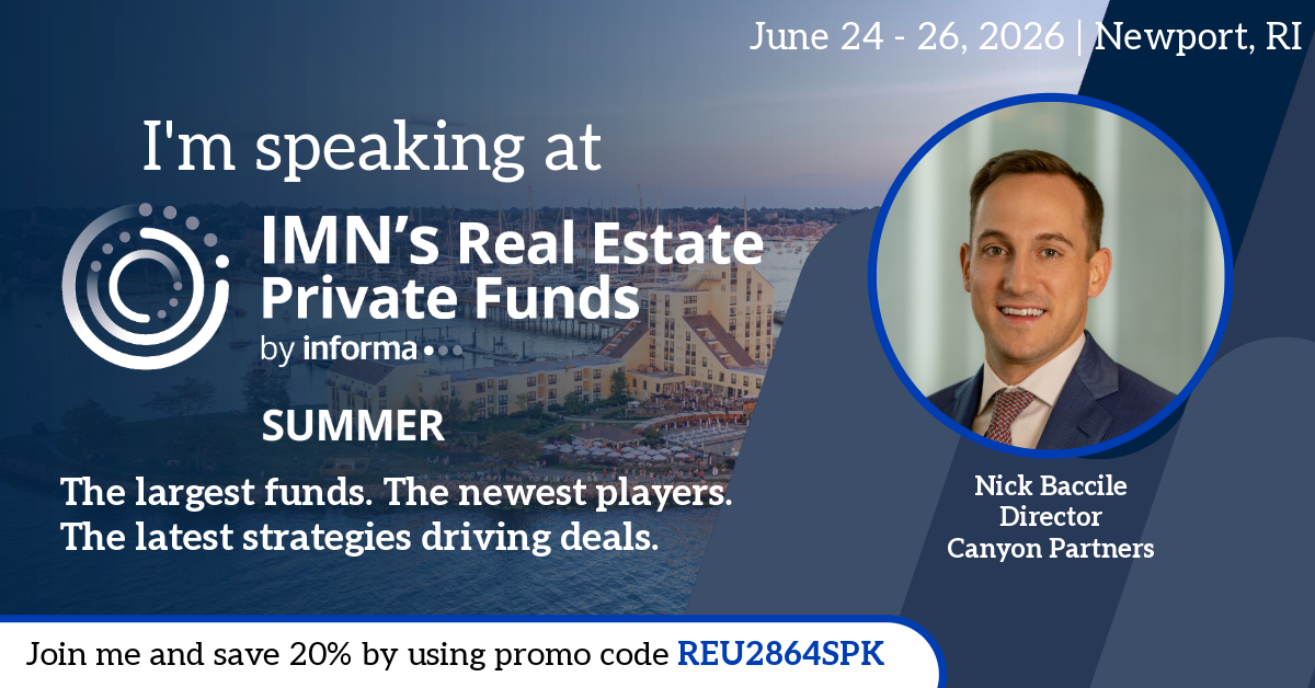 Real Estate Private Funds Summer Marketing Banner for Speakers