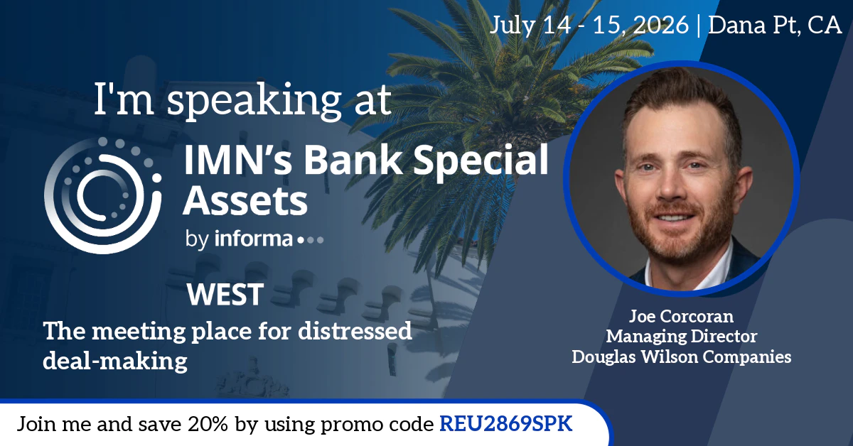 Bank Special Assets West Marketing Banner for Speakers