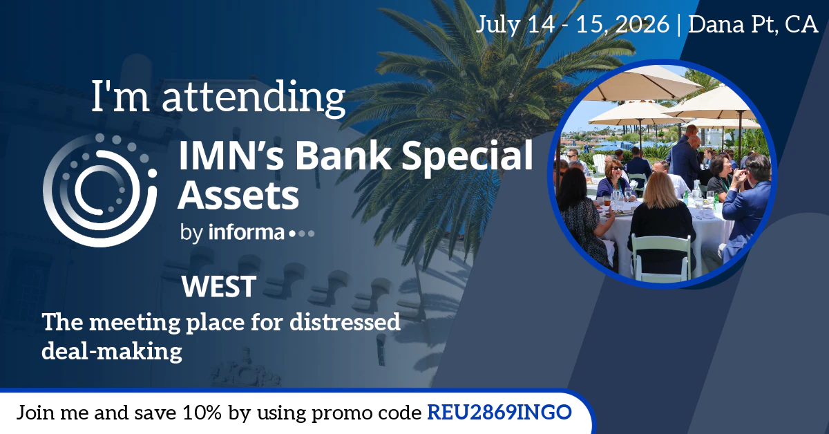Bank Special Assets West Marketing Banner for Attendees