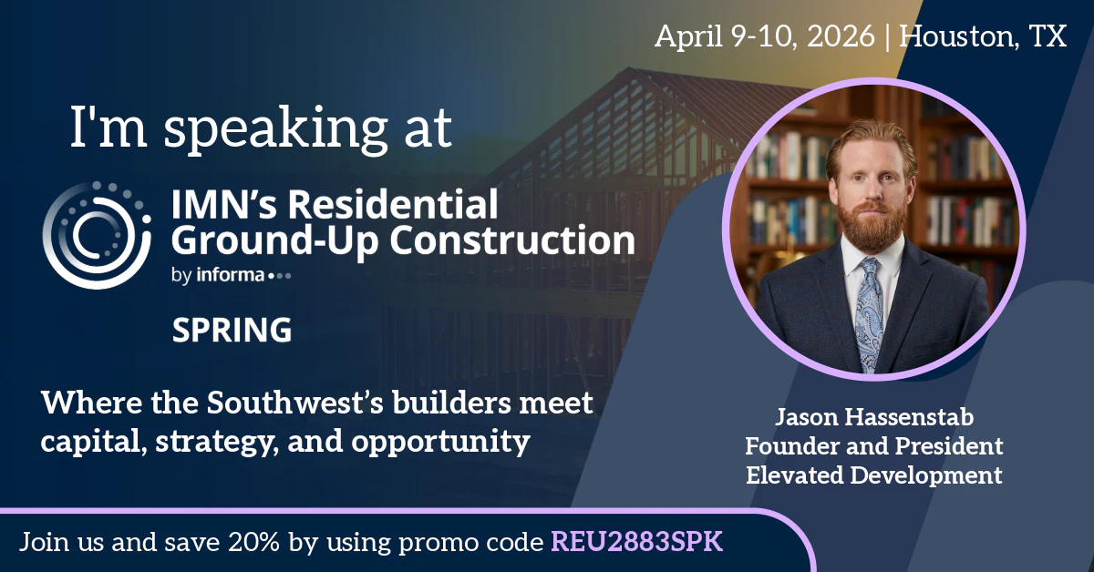 Residential Ground-Up Construction Spring Marketing Banner for Speakers