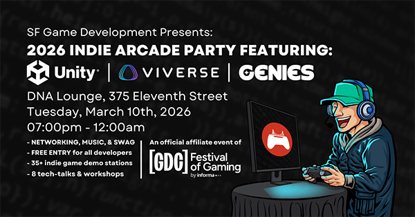 Indie Arcade Party featuring: Unity, VIVERSE & Genies