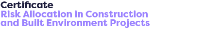 Risk Allocation in Construction and Built Environment Projects