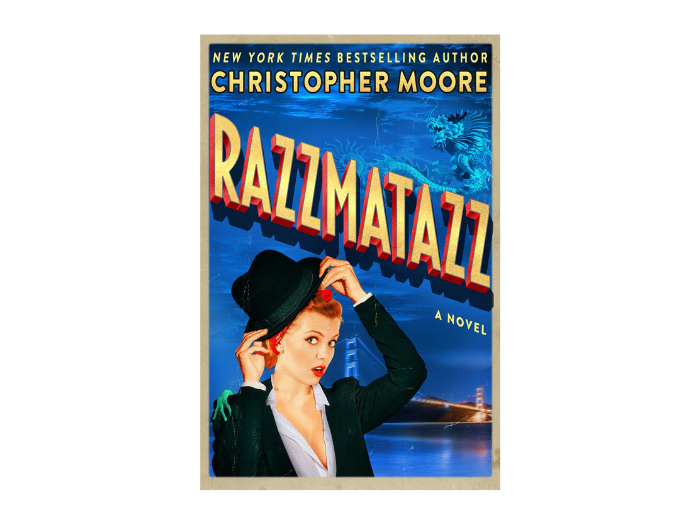 Cover art for Christopher Moore's Razzmatazz