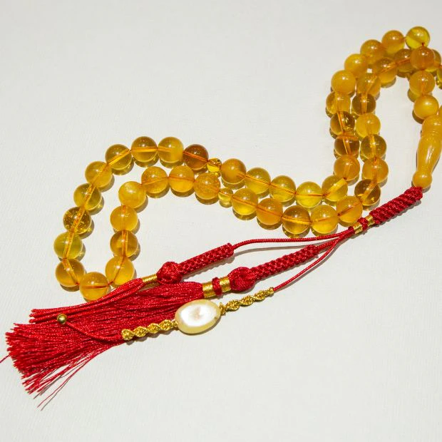amber prayer beads