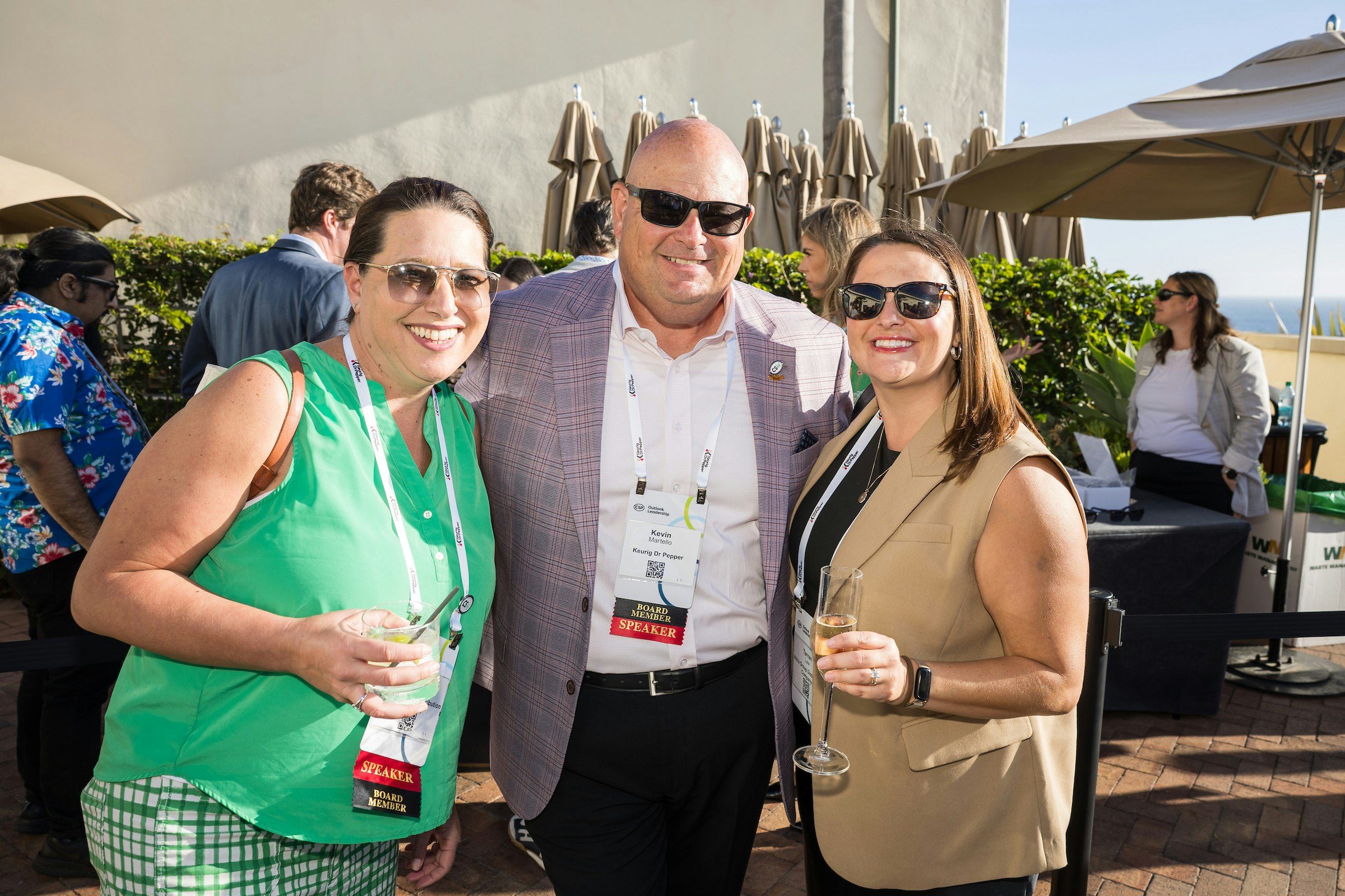 Retailers taking a selfi outside at our previous Outlook Leadership event.