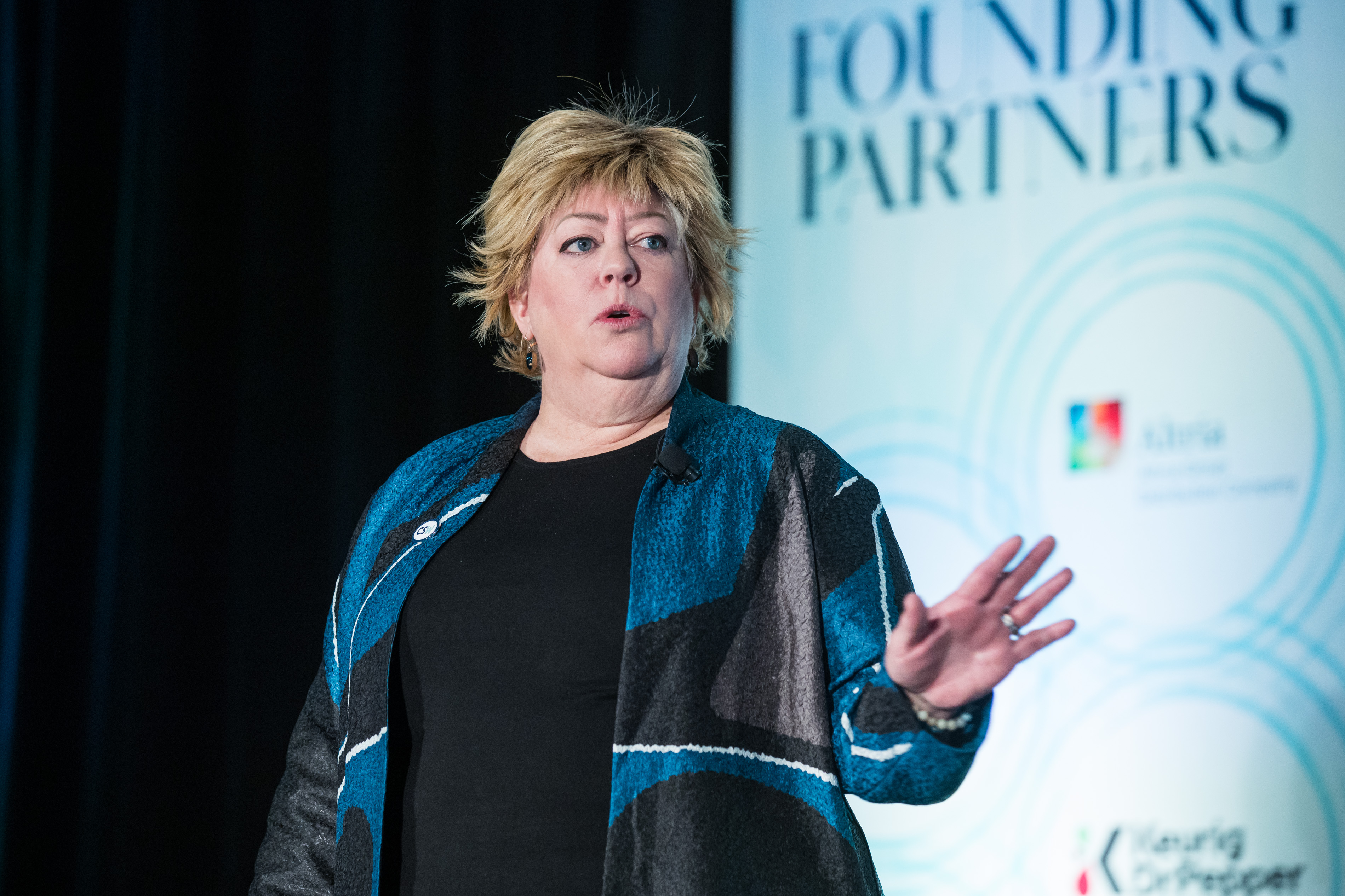 LeadingNOW speaker from the general session stage at CSW.