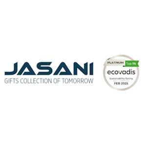 Jasani logo – MEES 2025 Exhibitor presenting corporate gifts, giveaways, and promotional merchandise