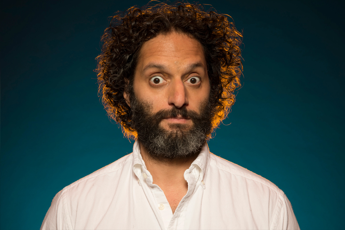 Jason Mantzoukas looks surprised for a photo