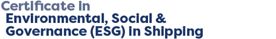 Certificate in ESG in Shipping