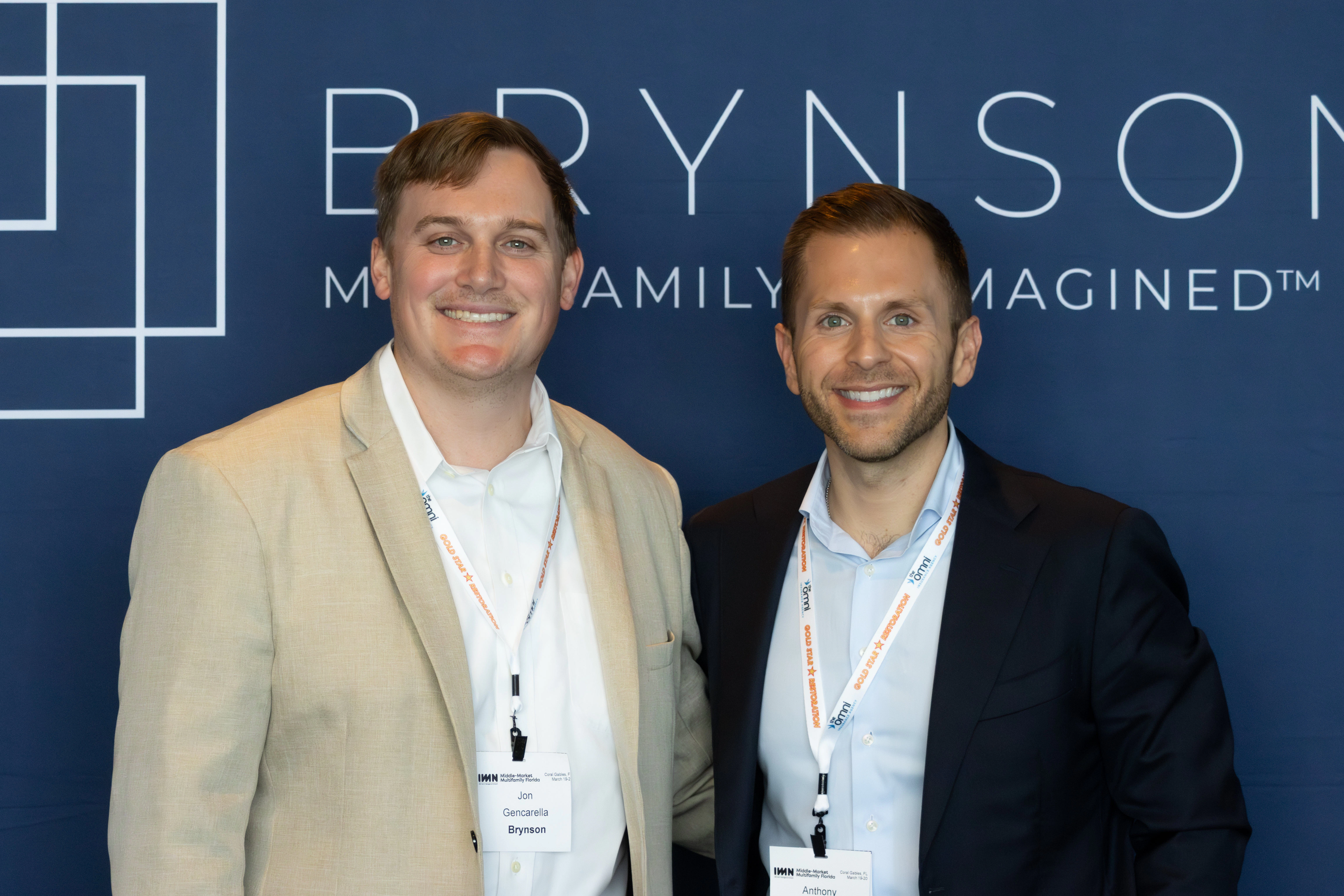 Attendees with lanyards at Southeast Middle-Market Multifamily