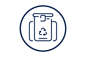 icon showing science recycling