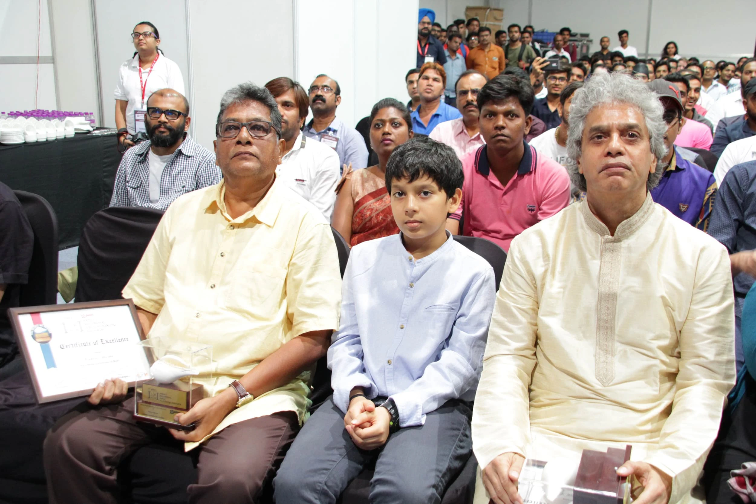 Lifetime Achievement Winners Kishore Sharma and Ustad Fazal Qureshi in the Audience