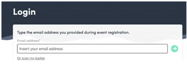 Swapcard Password Window