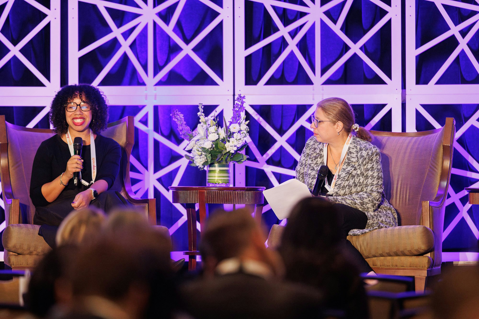 Industry leaders speaking at a patient access conference