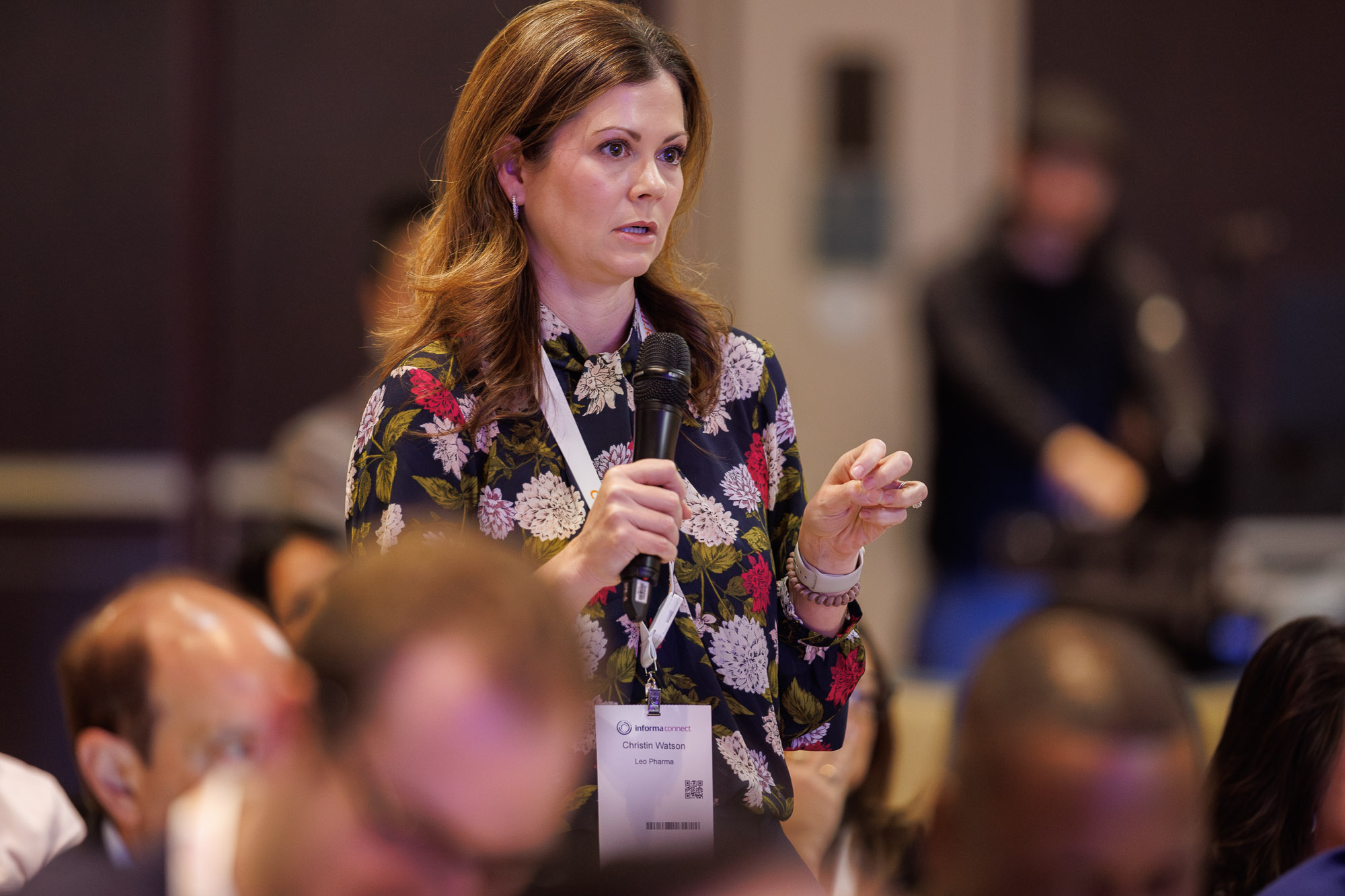 Attendee at Copay, Reimbursement and Access Congress asking a question