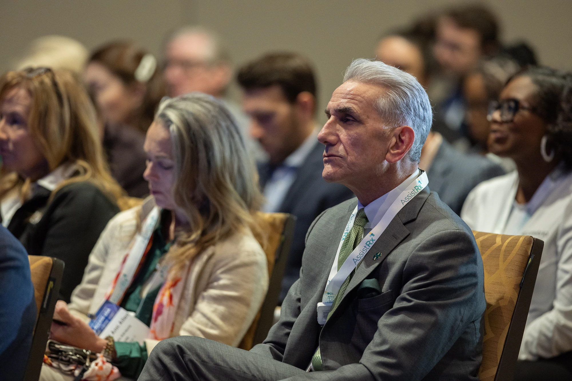 Audience members listening to session at the Patient Assistance & Access Programs conference