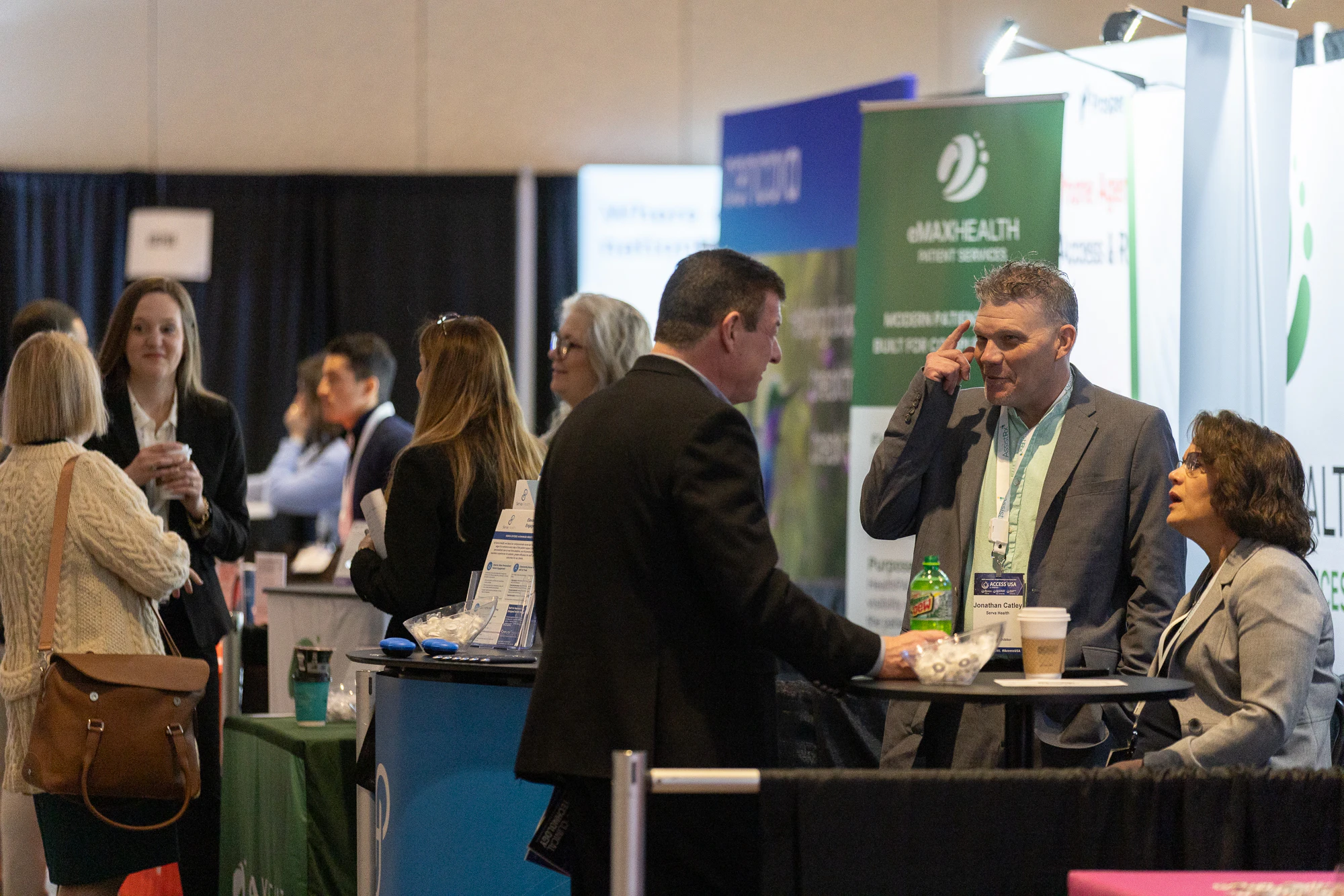 Attendees in exhibit hall at Hub and Specialty Pharmacy Models East