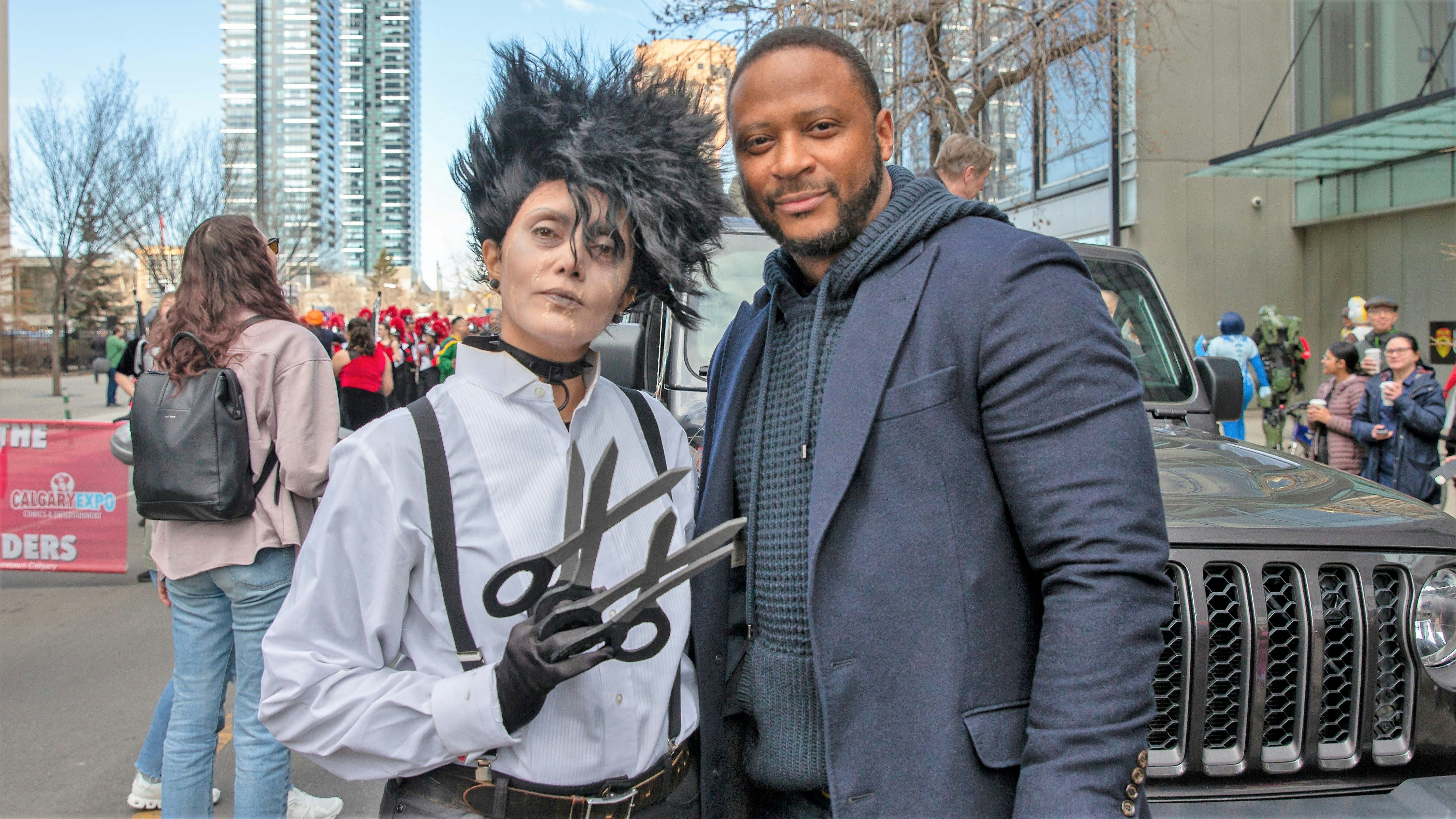 Mayor Jyoti Gondek with David Ramsey