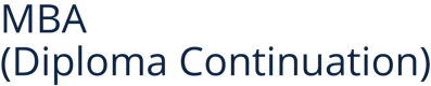 MBA Diploma (Continuation)