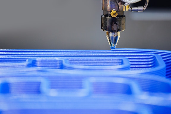 CNC machine 3D precision printing with plastic