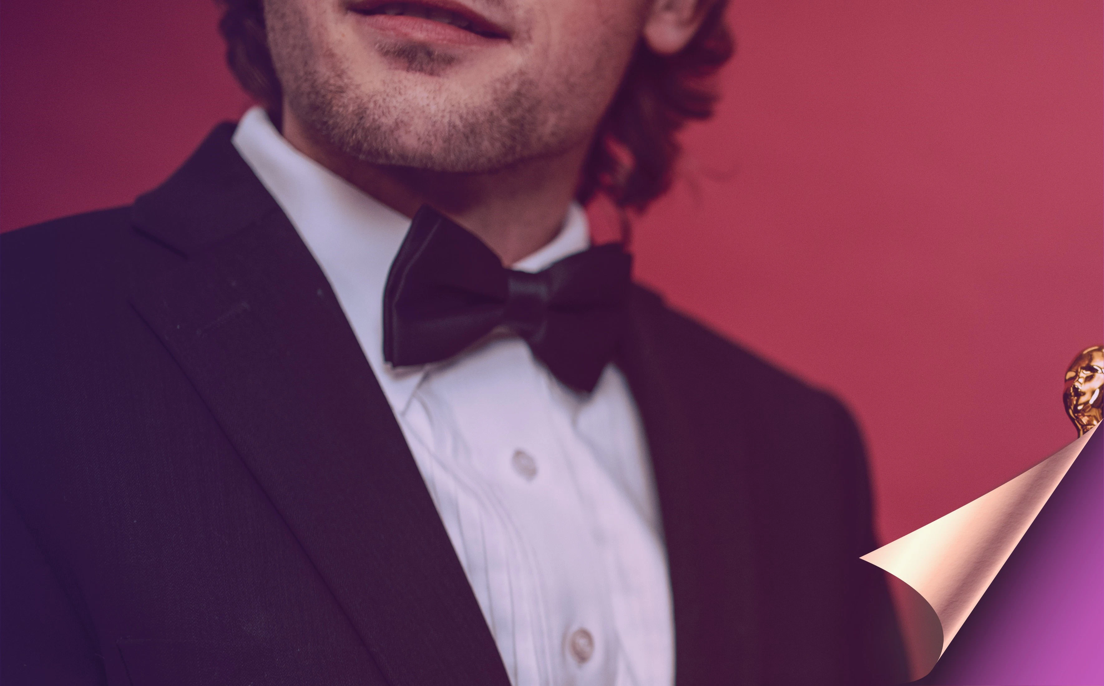 Close-up of a man in a tuxedo and bow tie – illustrating the formal Black Tie dress code for the Middle East Event Awards 2025 ceremony.