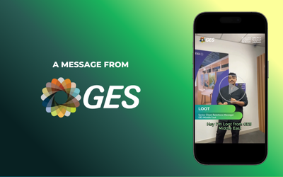 Loot from GES sharing a welcome message for Saudi Event Show 2025.