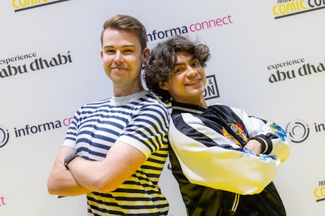 Celebrity guest posing with a fan at MEFCC 2024