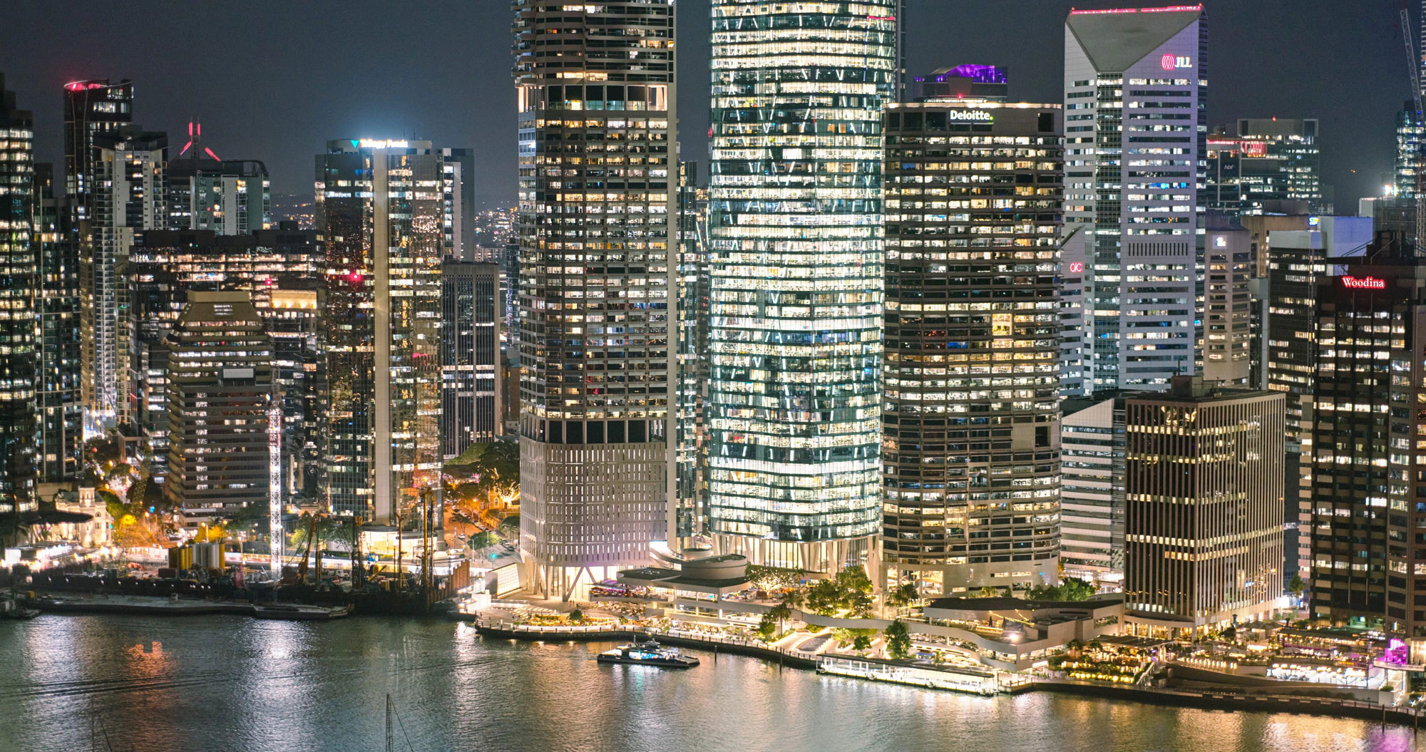 Brisbane city by night