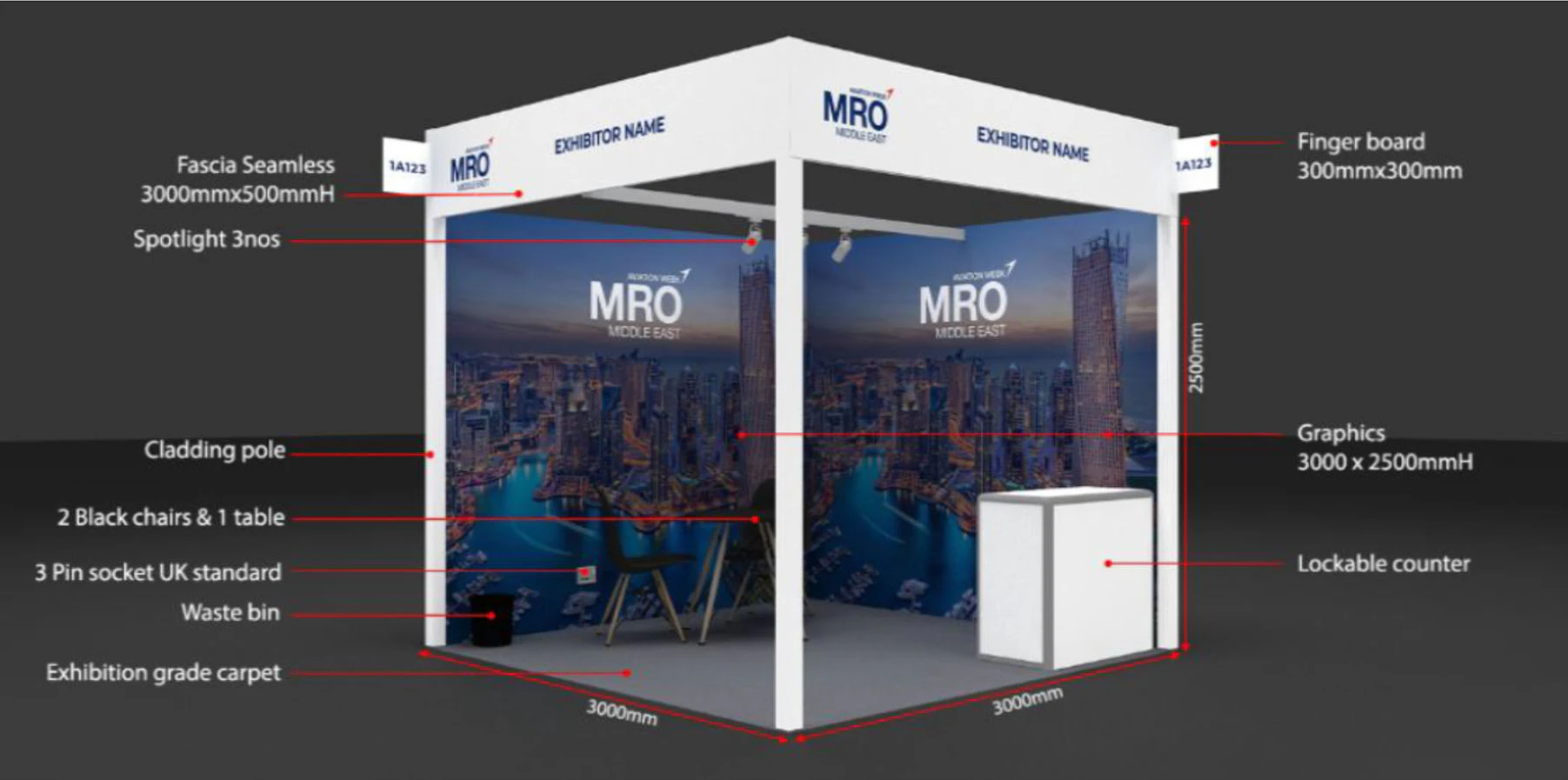 SHELL SCHEME STANDS