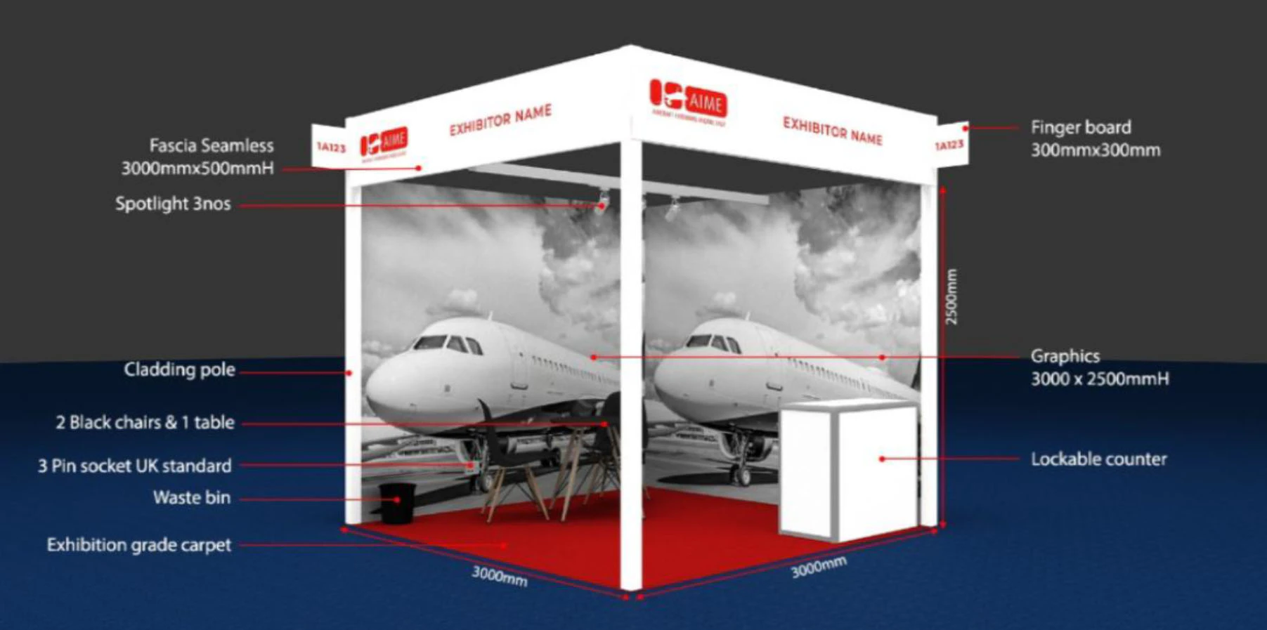 SHELL SCHEME STANDS