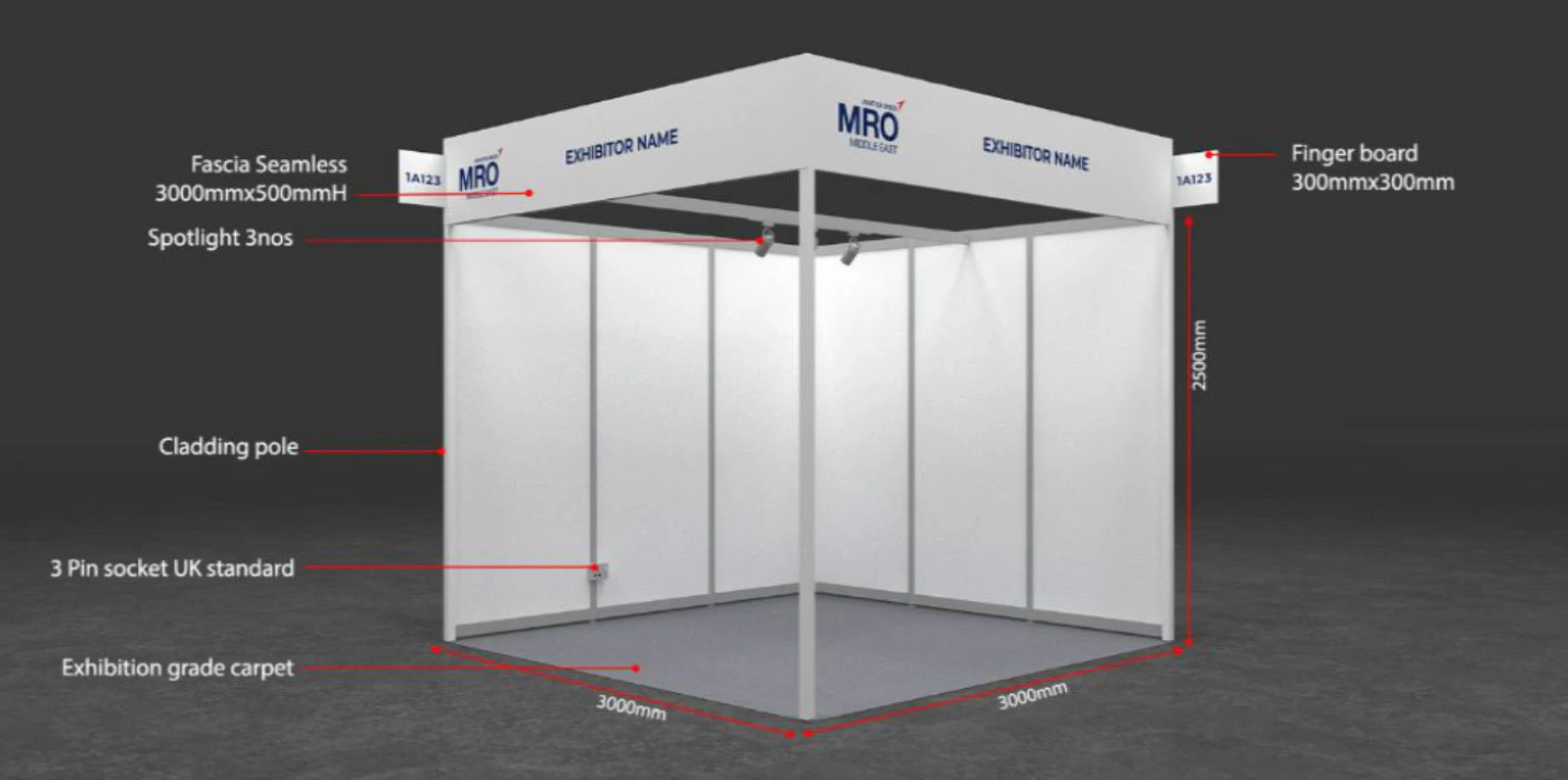 SHELL SCHEME STANDS