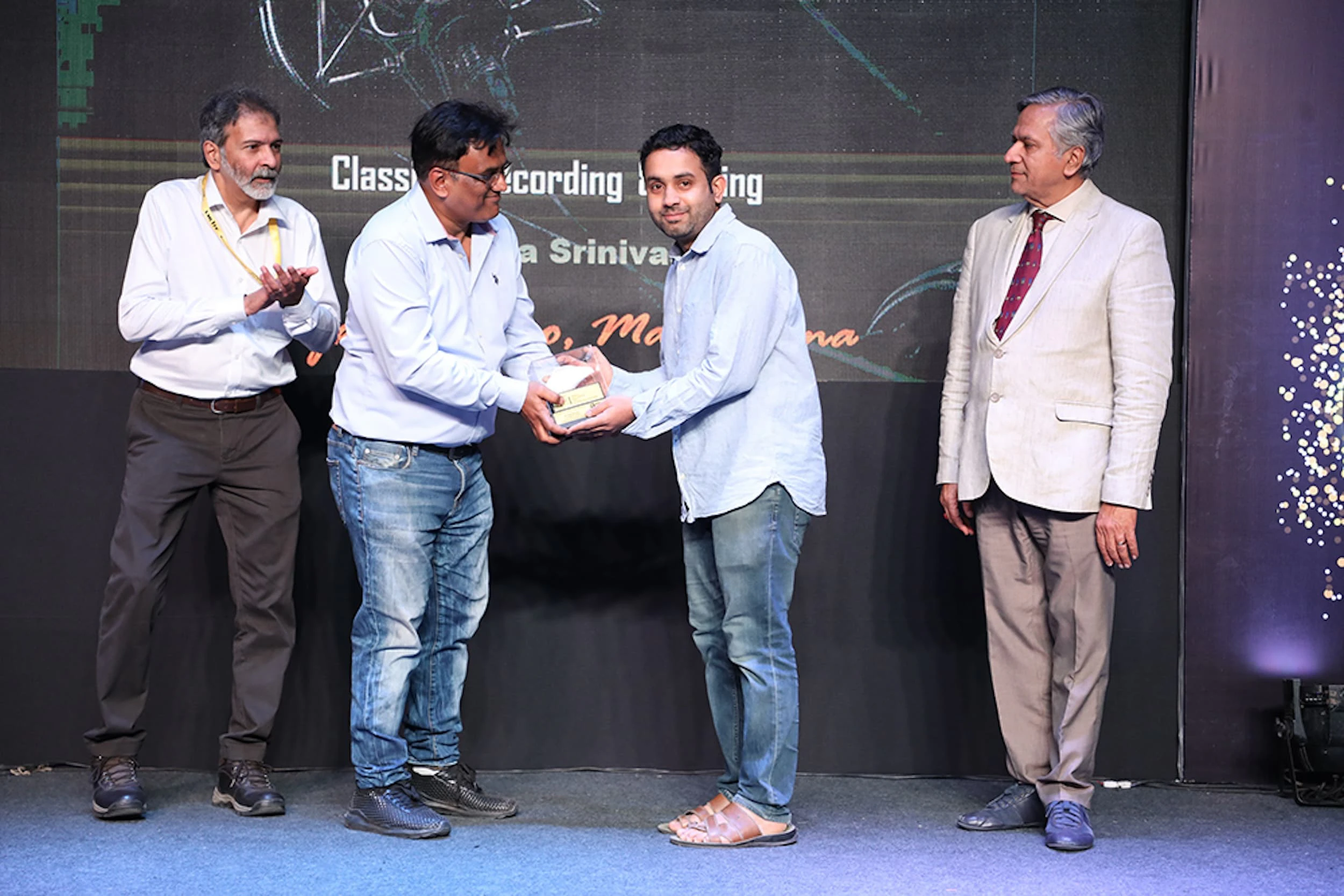 MT Aditya Srinivasan - Winner of Classical recording and Mixing