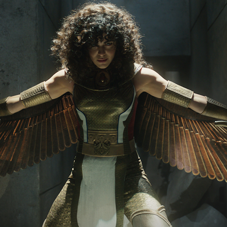 May Calamawy at MEFCC Hall of Fame, known for her role in Marvel’s Moon Knight.