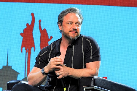 James McAvoy on stage at CALGARY EXPO 2023.