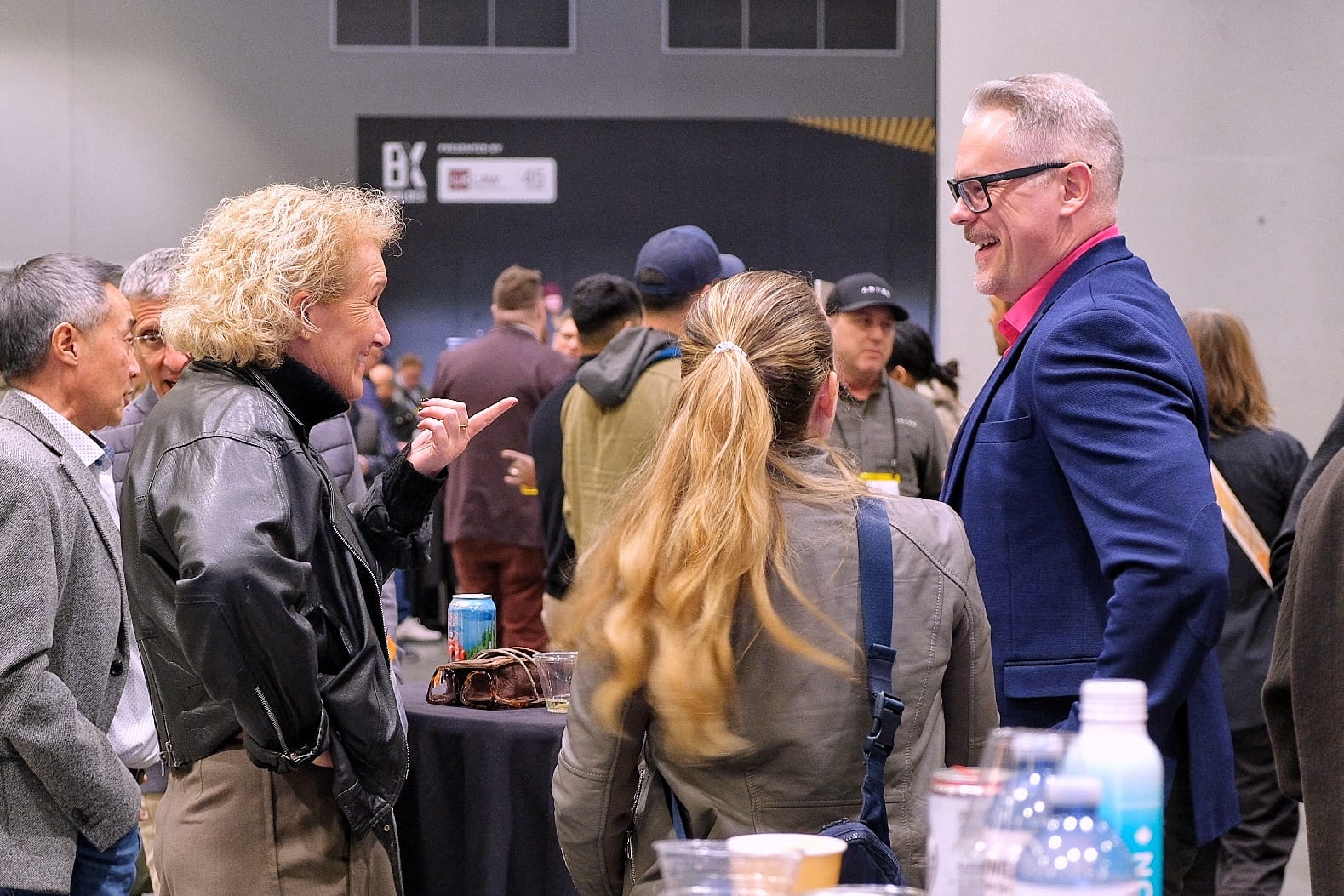 Attendees networking at the BUILDEX Industry Networking Reception