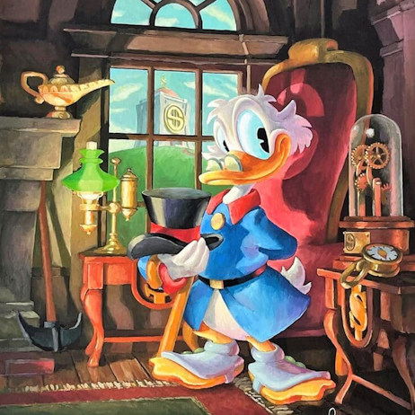 Mike Peraza at MEFCC Hall of Fame, legendary Disney concept artist.