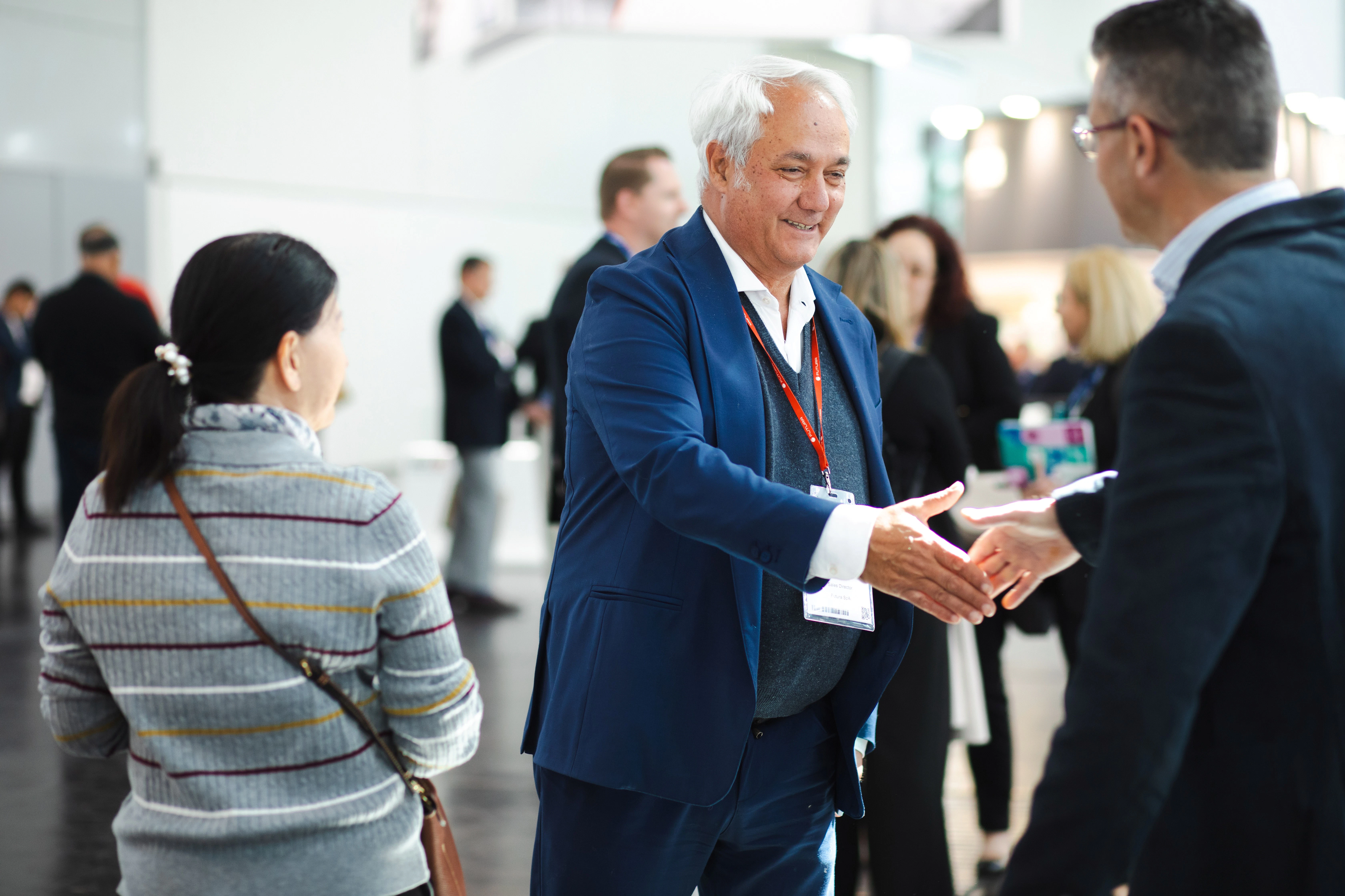 Tissue World visitors meeting exhibitors