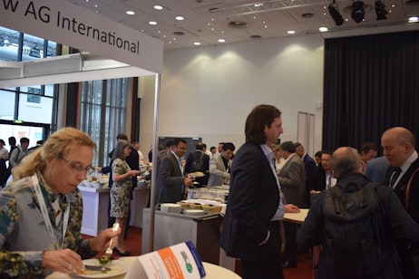 Lunch break and networking session at the New Ag International Annual event, bringing together global agribusiness professionals.