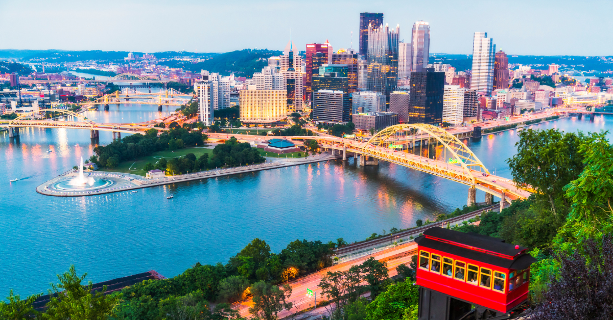 The Pittsburgh skyline.