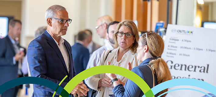 Retailers networking from our previous Outlook Leadership Event.