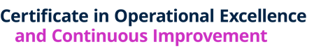 Certificate in Operational Excellence & Continuous Improvement