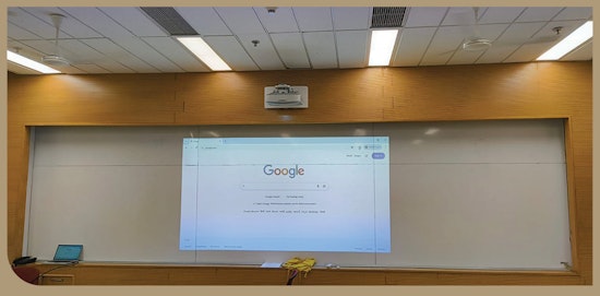 100-seater classroom equipped by Optoma with Ultra Short throw projector