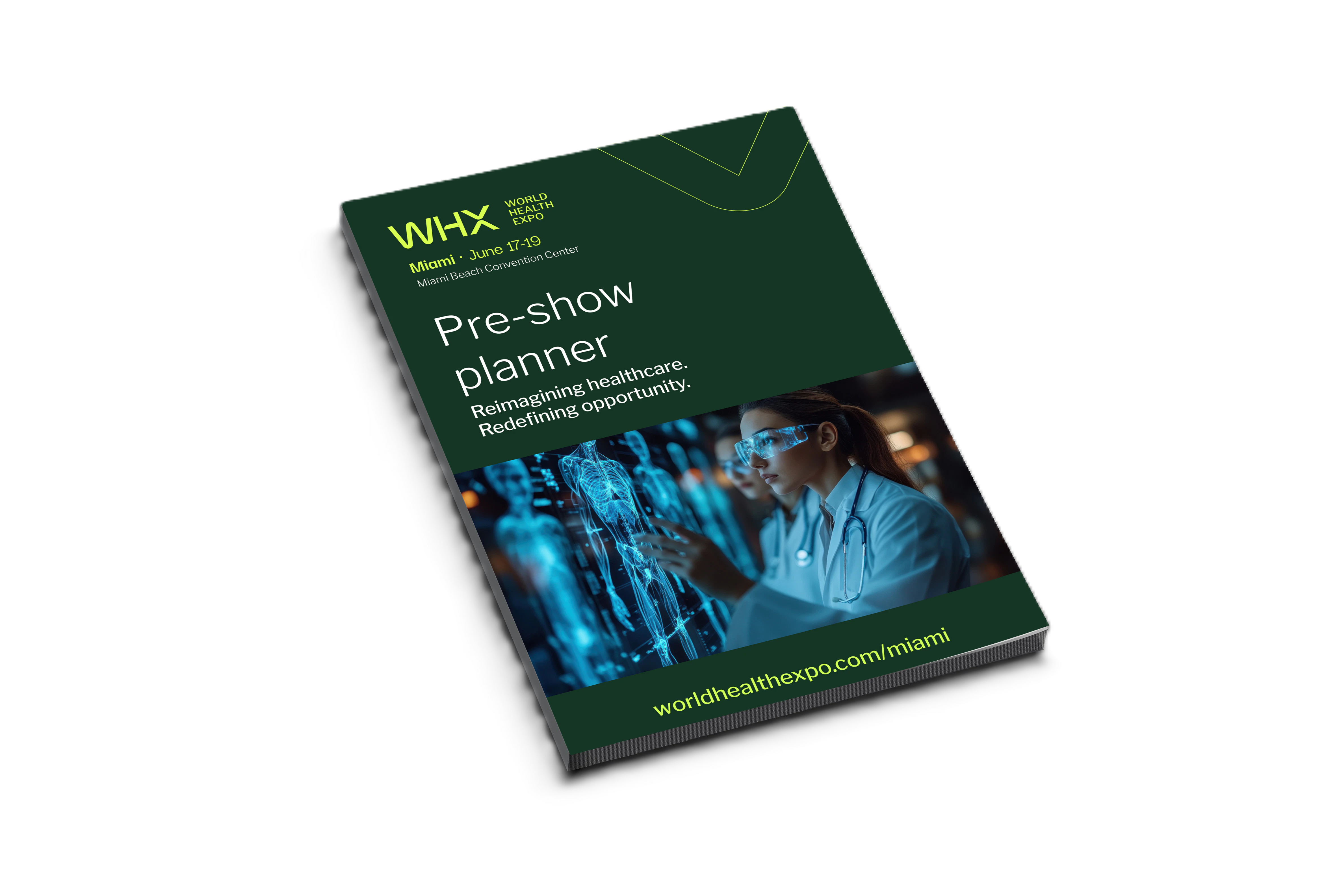 Pre-show planner mockup